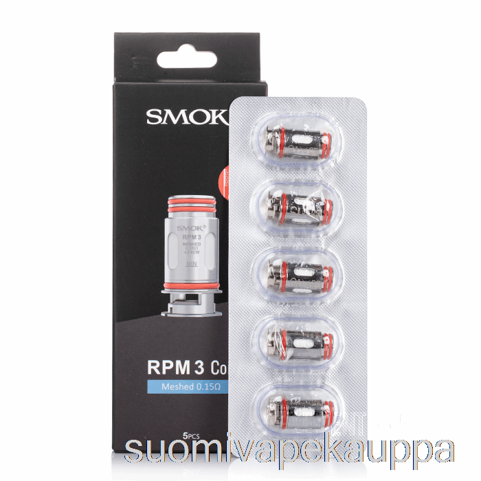 Vape Nesteet Smok Rpm 3 Vaihtokelaa 0,15 Ohm Rpm 3 Mesh Kelaa